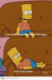 Watching Tv The Simpsons Bart Simpson Simpsons Quotes