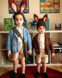 Peter Rabbit Benjamin Bunny Peterrabbit Benjaminbunny Beatrixpotter Worldbookday Panachekids Bunny Costume Kids Baby Halloween Outfits Book Week Costume