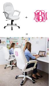 Diy Monogram Office Chairs Glitter Inc Office Chair Diy Office Chair Office Chair Makeover