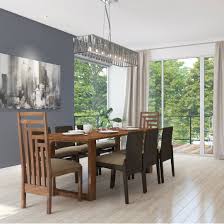 A Minimalist Dining Room With Accent High Chairs For A Imperial Look Minimalist Dining Room Dining Room Design Home Interior Design