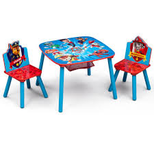 Delta Children Disney Frozen 3 Piece Multi Color Table And Chair Set With Storage Tt89494fz 1089 The Home Depot Kids Table And Chairs Kids Chairs Paw Patrol Room