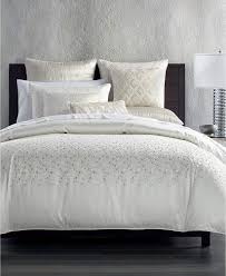 Light beige ground with embroidered accents; Bedding Hotel Collection Gilded Geo Embroidered King Duvet Cover Light Beige Home Kitchen
