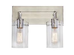 Check spelling or type a new query. Hampton Bay Regan 12 75 Inches 2 Light Brushed Nickel Vanity Light With Clear Glass Newegg Com