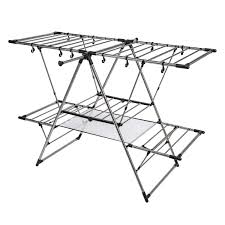 Another great option for small homes, this drying rack has a tripod design with three arms and is similar in style to a coat stand, meaning that, when erected, it takes up the minimum of. Greenway Multi Level Laundry Rack Costco