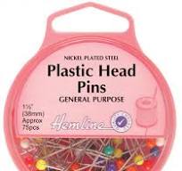 Hemline Plastic Head Pins | Minerva