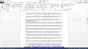 Word 2013 Tutorial Creating A Table Of Contents Microsoft Training Lesso Tutorial Table Of Contents Word File