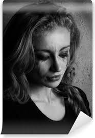 Fototapet Gråtende kvinne