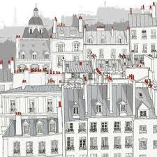 Toits De Paris Banque D Images Et Photos Libres De Droits Toits De Paris Papier Peint Illustration Parisienne