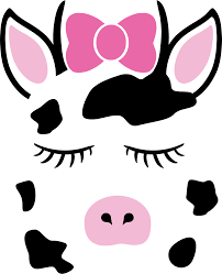 Looking For A Cute Animal Face Decal I Ve Got Pigs Cows Penguins Sloths Pandas And More If You Want An Vinyl Decals Farm Animals Birthday Party Cow Face