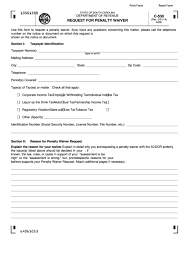 The 10 percent penalty is waived if medical expenses exceed 7.5 percent of your adjusted gross income, you are permanently disabled, a military reservist, your retirement plan is levied by the irs or due to divorce or death of the plan participant. Fillable Form C 530 Request For Penalty Waiver Printable Pdf Download
