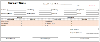 Employee Salary Slip Format Is A Record That An Organization Has Paid Their Salary To The Employee Salary Slip Template Includes Comple Salary Excel Deduction