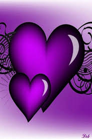 Purple Hearts Iphone Wallpaper Background Purple Love All Things Purple Purple Heart