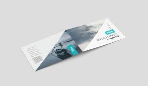Folded brochure templates to download for adobe illustrator and indesign. Free Horizontal Bi Fold Leaflet Mockup On Behance