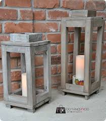 Whether you are looking to decorate in a farmhouse or i recently updated our sun porch on a small budget, and turned it into our own midwestern tropical. Rustic Wood Lanterns Knockoffdecor Com