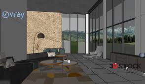Get started on 3d warehouse. Living Room Scene Vray Next For Sketchup 3d Stock 3d Models For Professionals