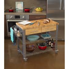 Thielsen Kitchen Cart Solid Wood In 2020 Kitchen Cart Kitchen Work Station Diy Kitchen Cart