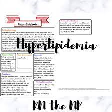Hyperlipidemia Study Guide For Nursing Students By Rnthenp On Etsy Nursing Students Nursing School Studying Nursing Care Plan