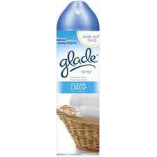 Glade 8 Oz Clean Linen Air Freshener Spray 12 Pack 73332 The Home Depot
