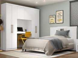 L'armadio a ponte è una soluzione innovativa, che trova sempre più spazio nelle camere da letto, ma anche negli ambienti comuni come il living o i corridoi. Armadio A Ponte Antero Ante E Scomparti L 200 Cm Bianco