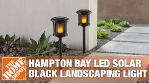 Litom original solar lights outdoor review. Hampton Bay Solar Black Led Path Landscaping Light The Home Depot Youtube