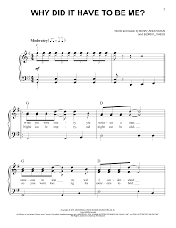 Abba Why Did It Have To Be Me From Mamma Mia Here We Go Again Sheet Music Notes Chords Score Download Printable Pdf Sheet Music Notes Sheet Music Mamma Mia