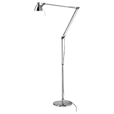 Antifoni Lampadaire Liseuse Nickele Ikea Candeeiros De Pe Iluminacao De Apartamento Candeeiros De Pe Modernos