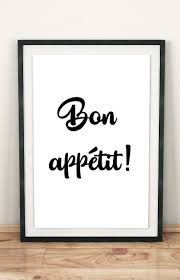 Bon Appetit Sign Kitchen Printable Dining Room Wall Art Etsy Framed Quotes Dining Room Wall Art Etsy Wall Art