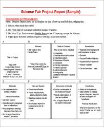 Sample Science Project Report 9 Examples In Word Pdf