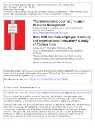 Human resources pronunciation hu·man re·sources here are all the possible pronunciations of the word human resources. Pdf Does Hrm Facilitate Employee Creativity And Organizational Innovation A Study Of Chinese Firms
