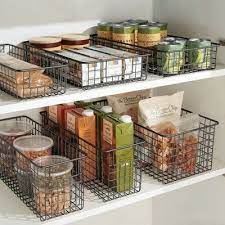 Maybe you would like to learn more about one of these? Mdesign Metal Kitchen Food Drawer Organizer Basket With Handles 4 Pack Bronze In 2021 Food Storage Organization Kitchen Organization Diy Kitchen Organization