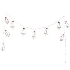 Guirlande Lumineuse En Metal L 185 Cm Diamond Copper Guirlande Lumineuse Guirlande Decoration Maison Du Monde