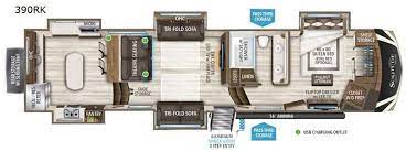 60″ x 75″ short queen mattress: Top 10 New Rv Floor Plans That You Can Buy Right Now