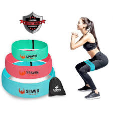 Hold for 1 count, and then slowly lower for 3. Resistance Bands Exercise Bands For Legs Butt Glute Training Fit Loop Cotton Latex For Men And Women Set Of 3 Walmart Com Walmart Com