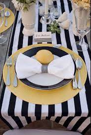 A dark creme and charcoal 'grain sack' stripe appliqued horizontally the banded border design table runner is great table linen for casual occasions and everyday dining. Black And White Tablecloth Navy And White Stripped Wedding Etsy Black And White Tablecloth White Table Cloth Striped Table