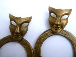 Avant-Garde Huge Clip On Statement Earrings Designed by Les Bernard c 1980s  For Sale at 1stDibs