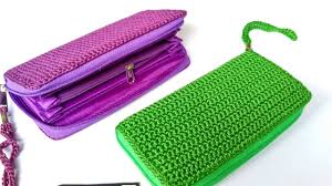 Crochet Tutorial Merajut Dompet Lipat Moss Stitch Youtube Carteira De Croche Chapeu De Croche Ideias De Croche