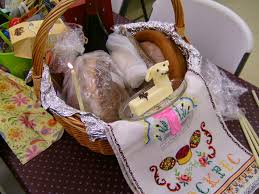 We recall how your son gathered with his disciples. Easter Baskets