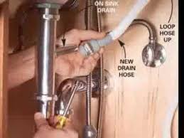 install dishwasher drain hose