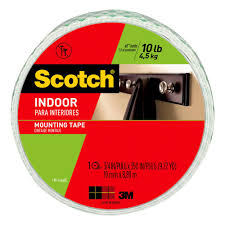 3m scotch 0 75 in x 9 72 yds permanent double sided indoor mounting tape