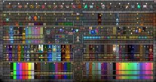 My Building Materials Swatches Are Getting A Little Out Of Hand Terraria House Ideas Building Materials My Building
