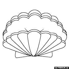 Animal coloring pages coloring pages for kids coloring sheets seashells starfish printed pages sea world art pieces clip art. Sea Shell Coloring Page