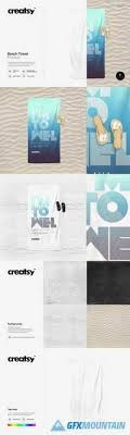 Download Beach Towel Mockup 1164224 Free Download Graphics Fonts Vectors Print Templates Gfxmountain Com