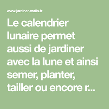 Jardiner Avec La Lune Explication Et Interet Au Jardin Et Au Potager Calendrier Lunaire Lune Fruits Et Legumes