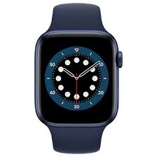 Check apple.com/watch/cellular for participating wireless carriers and eligibility. U S Cellular Apple Watch Series 6 Cellular Blue Aluminum Blue Sport Band 44mm