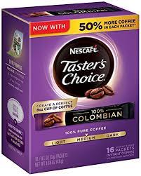 Need to make a cup of coffee? Nescafe Taster S Choice 100 Colombian 16 Piece Instant Coffee Single Serve Sticks 1 69 Oz Amazon De Lebensmittel Getranke