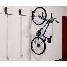 Secure Bicycle Hanging Hooks And Brackets With Locking Cable For Storing Bikes Vertically Designed For L Bike Rack Wall Vertical Bike Storage Hanging Bike Rack