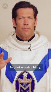 Today, let us stop and worship God who has done something amazing with Mary  and with each of us. #catholic #fathermikeschmitz #virginmary  #christiantiktok