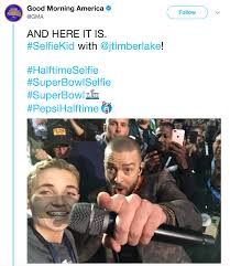 Don't worry, i got you covered. Super Bowl Selfie Justin Timberlake S Super Bowl Halftime Show Selfie Kid Know Your Meme