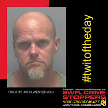 Our #Twitoftheday is Timothy Westerman, wanted in Lee County for failure to  appear possession of paraphernalia & possession of controlled substance. If  you know his whereabouts, contact SWFL Crime Stoppers at 1-800-780-TIPS,