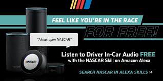 Your new amazon echo show will show a quick introduction video about it's features, and the commands. Nascar On Twitter Get Closer To The Action For Free Enable The Nascar Skill On Amazon Alexa And Listen To Driver In Car Audio During The Cocacola600 Https T Co Zovzftztmg Https T Co Wkyx356dxk